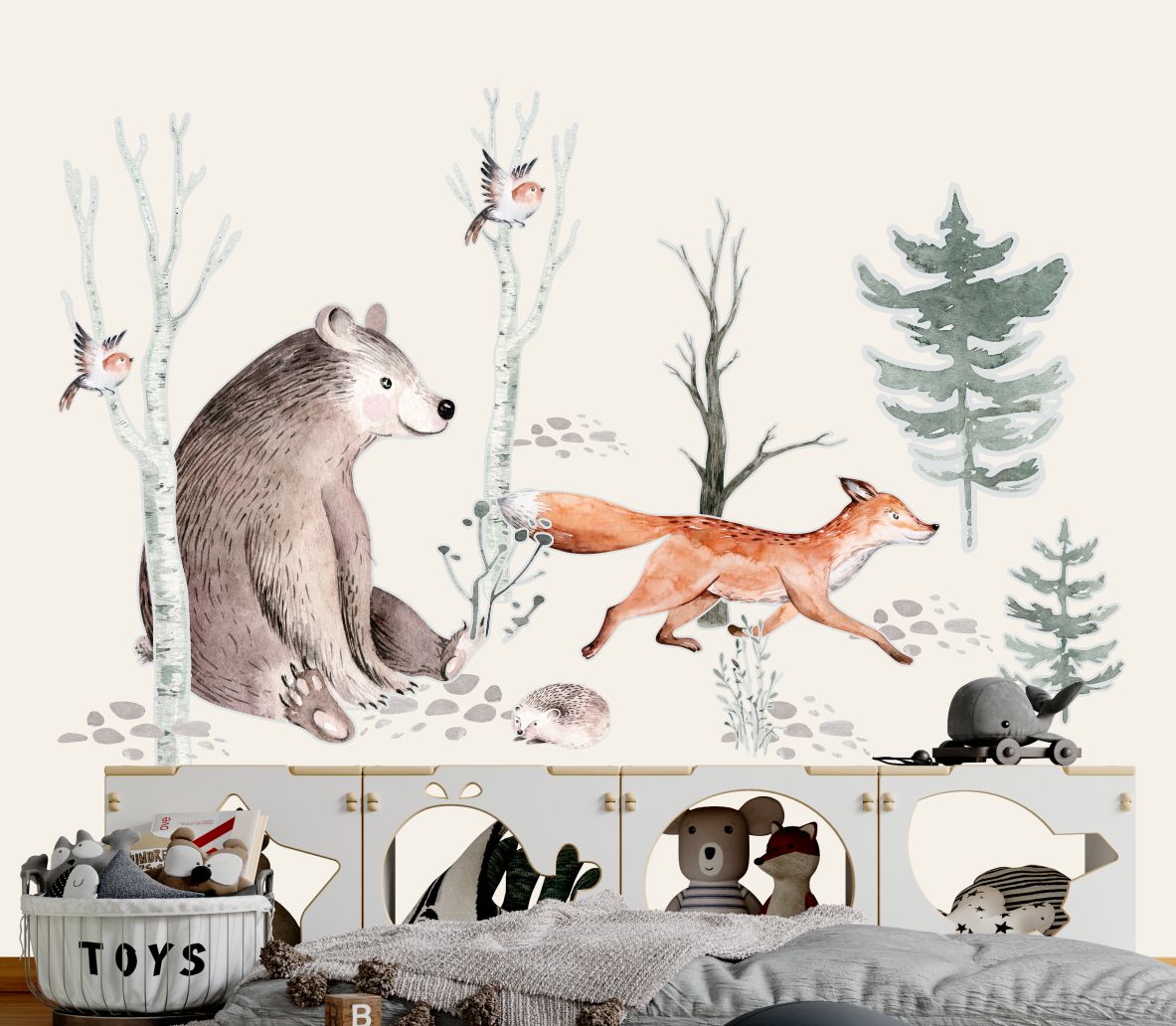Wandsticker für Kinderzimmer mit Tiermotiven – wolga-kreativ