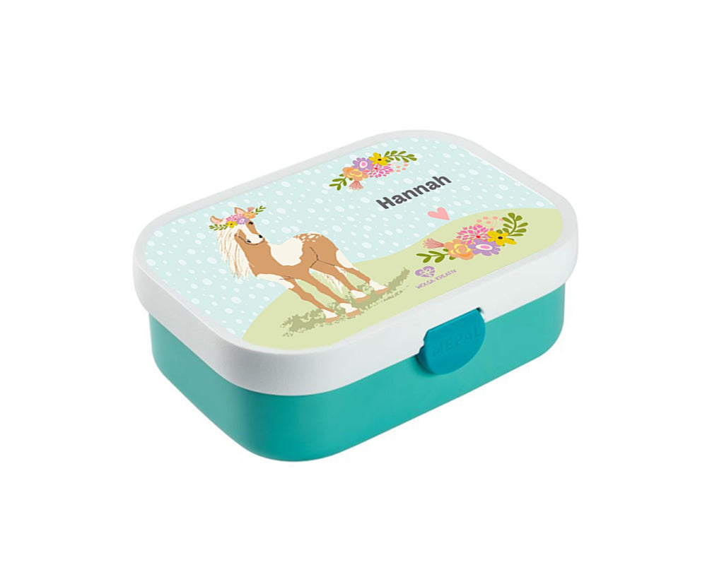 personalisierte Brotdose Bentobox Pony Lunchbox Name wolga-kreativ
