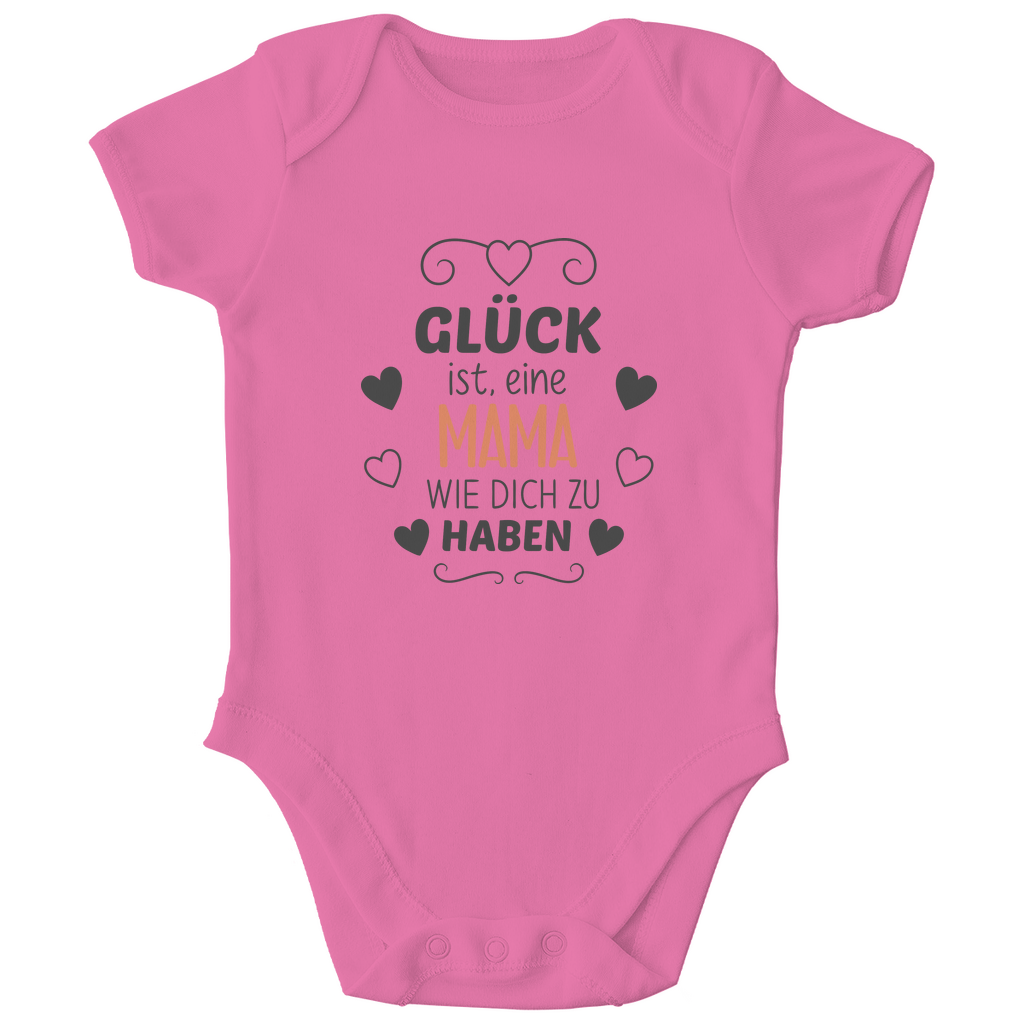 Baby Body Kurzarm "Glück dich als Mama zu haben"