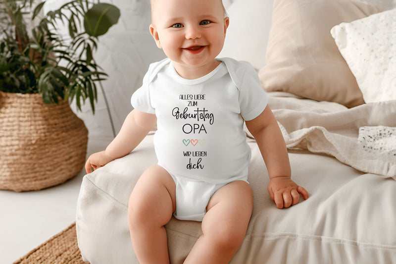 Baby Body Alles Gute zum Geburtstag Opa – Geschenk zur Geburt