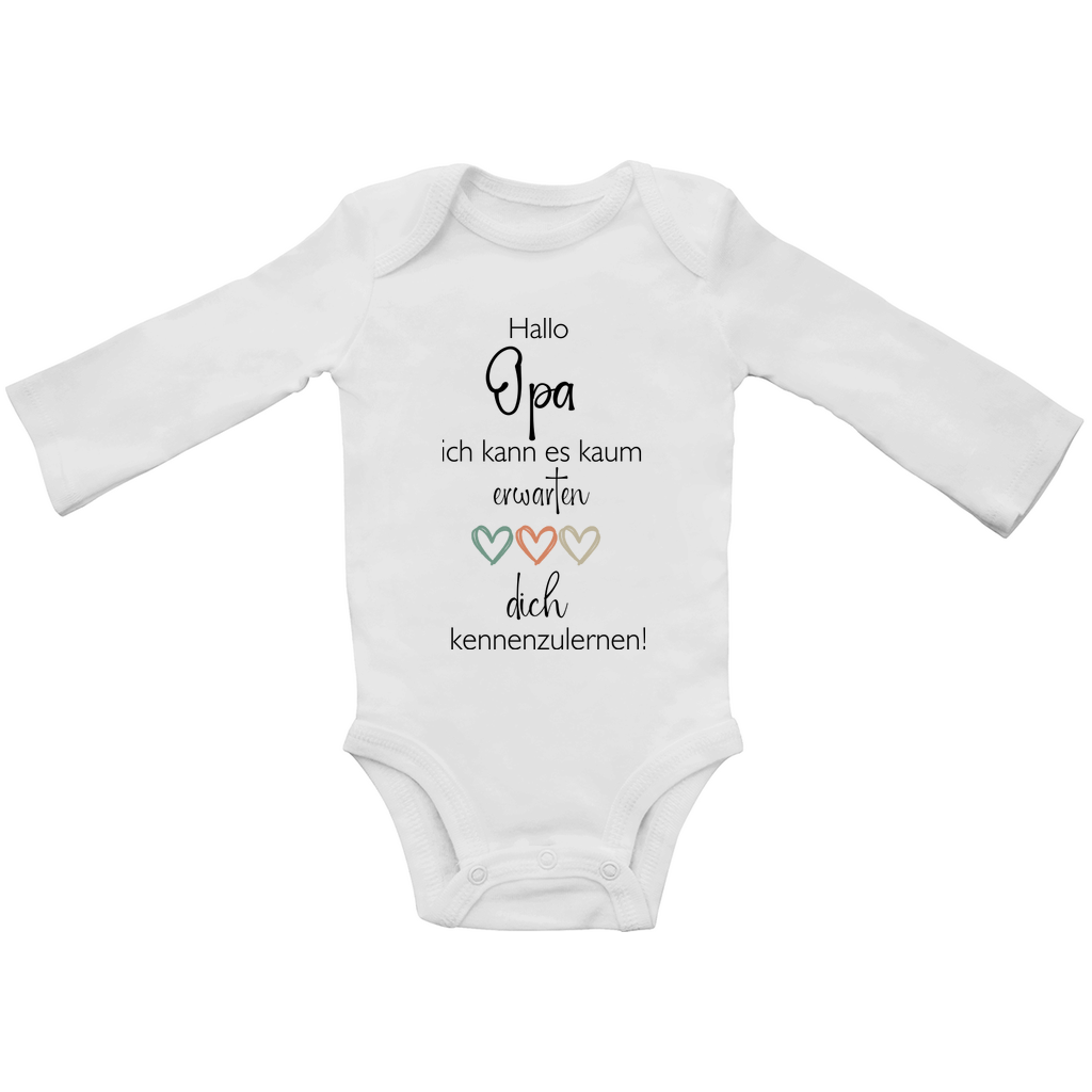 Baby Body Langarm Schwangerschaft verkünden Opa – Baby Announcement