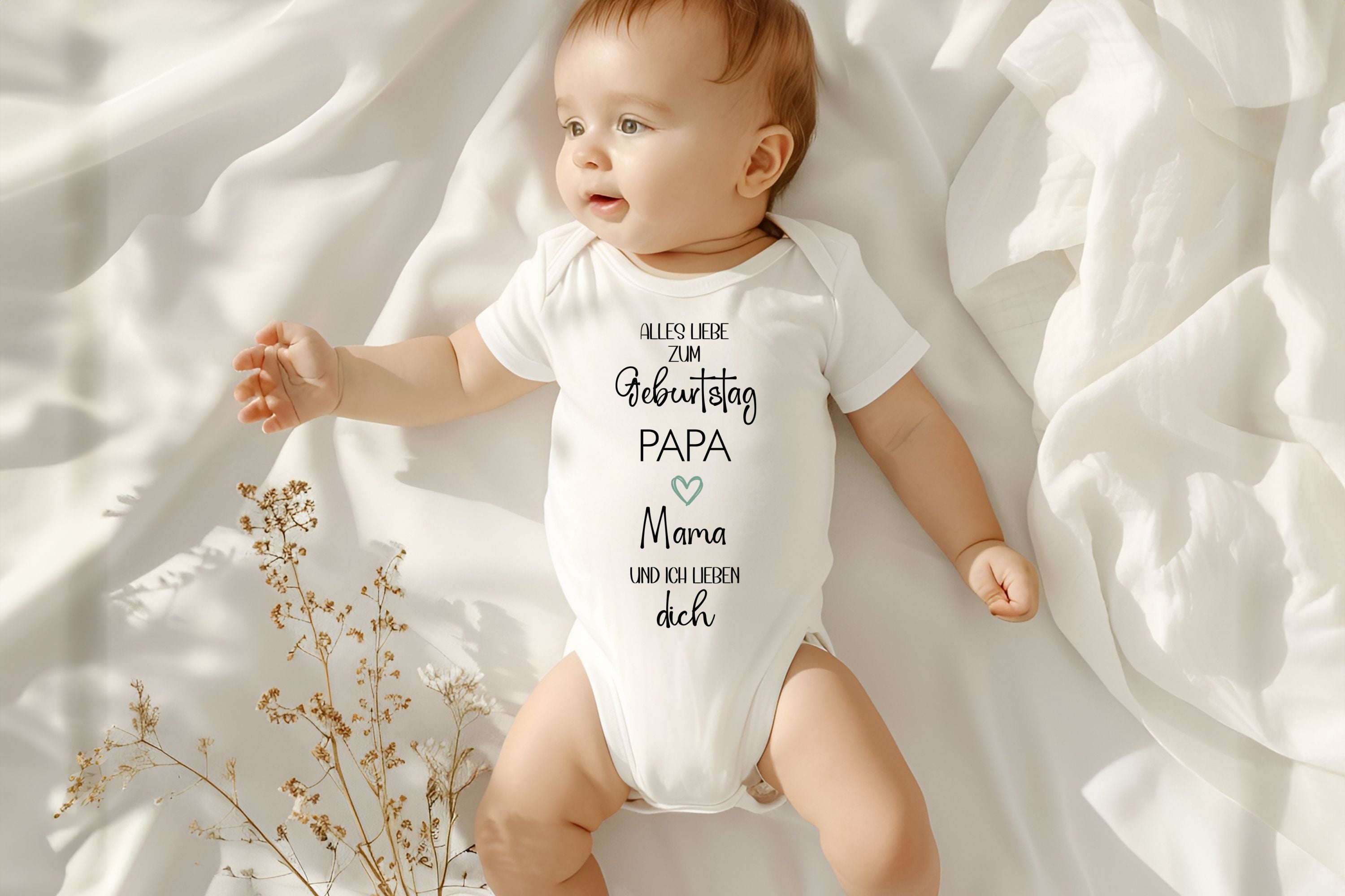 Strampler Geburtstag Papa – Baby Outfit Geschenkidee