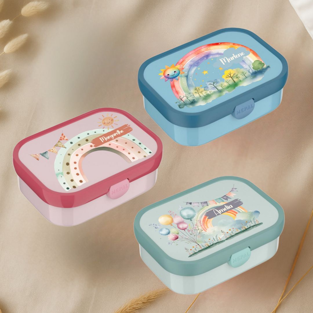 Brotdose Mepal Campus - Regenbogen Motive