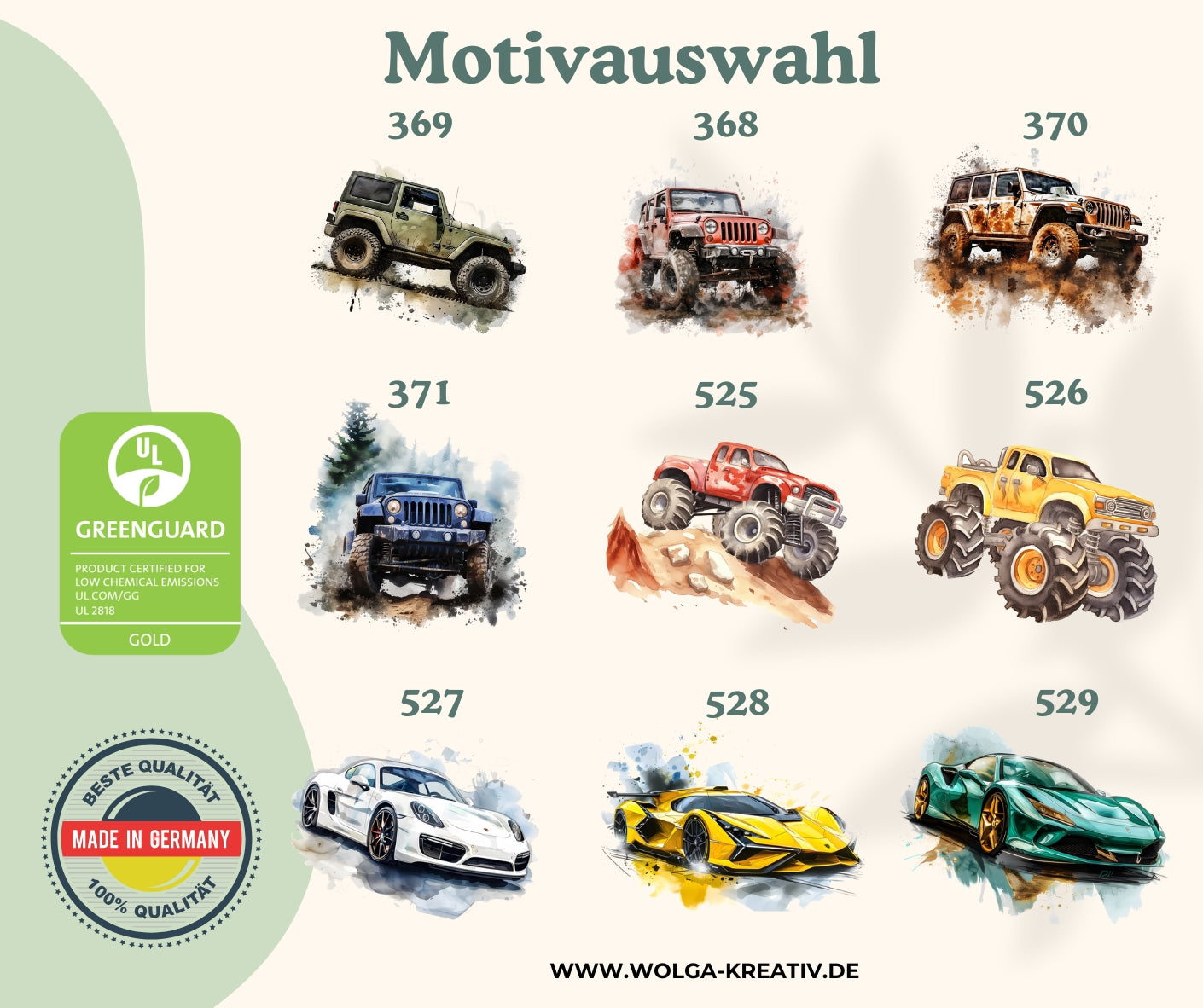 Kindertasse personalisiert – Keramiktasse mit Auto oder Rennwagen und Namen