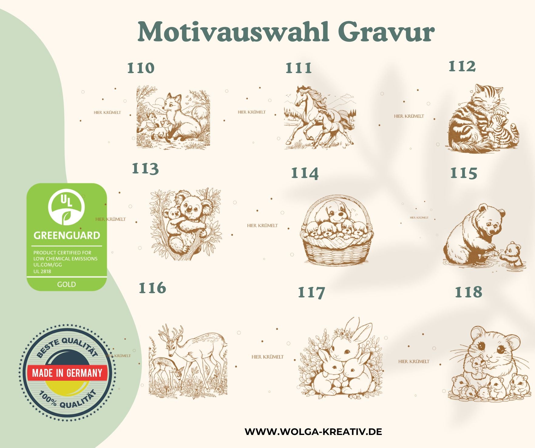 Brotdose Metall Tierfamilien – Holzdeckel mit Name graviert