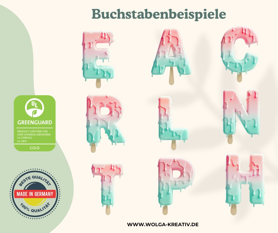 Kinder Frühstücksbrett Eisstiel Motiv aus hochwertigem Holz