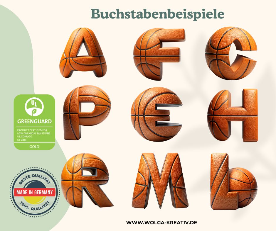 Kinder Thermosflasche 500 ml aus Edelstahl mit Basketball Design und personalisiertem Namen