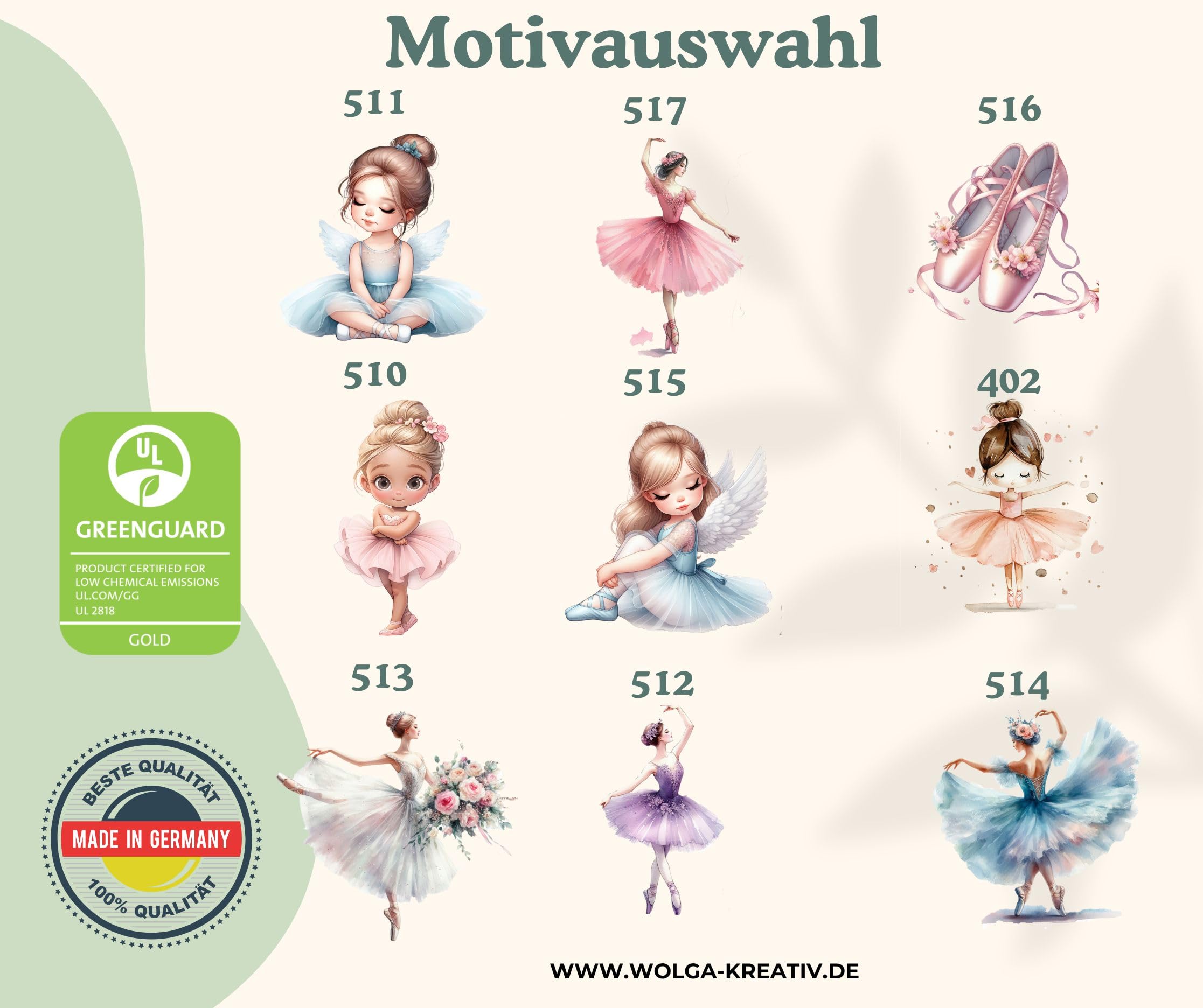 Kinder Portemonnaie Ballerina personalisiert mit Namen – Geschenk Mädchen