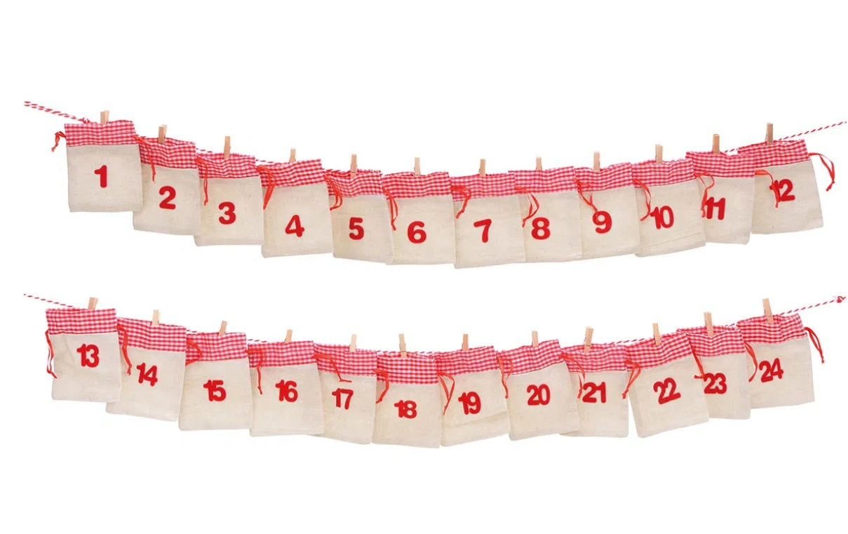 Adventskiste aus Holz mit Namen & Waldtiere Motiv