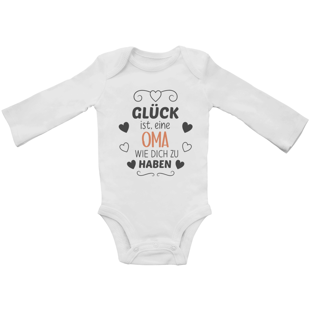 Baby Body Langarm "Glück dich als Oma zu haben"
