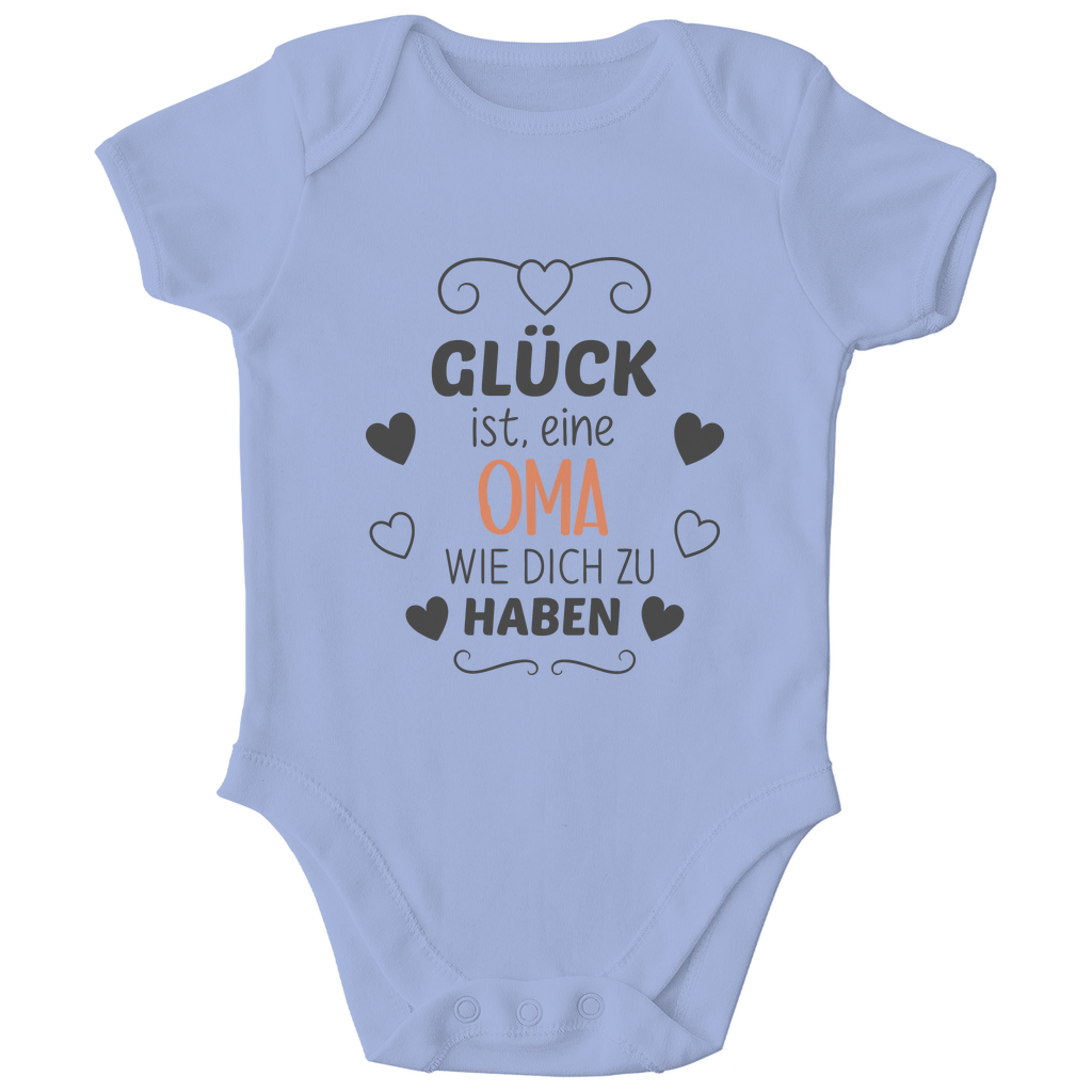 Baby Body Kurzarm "Glück dich als Oma zu haben"