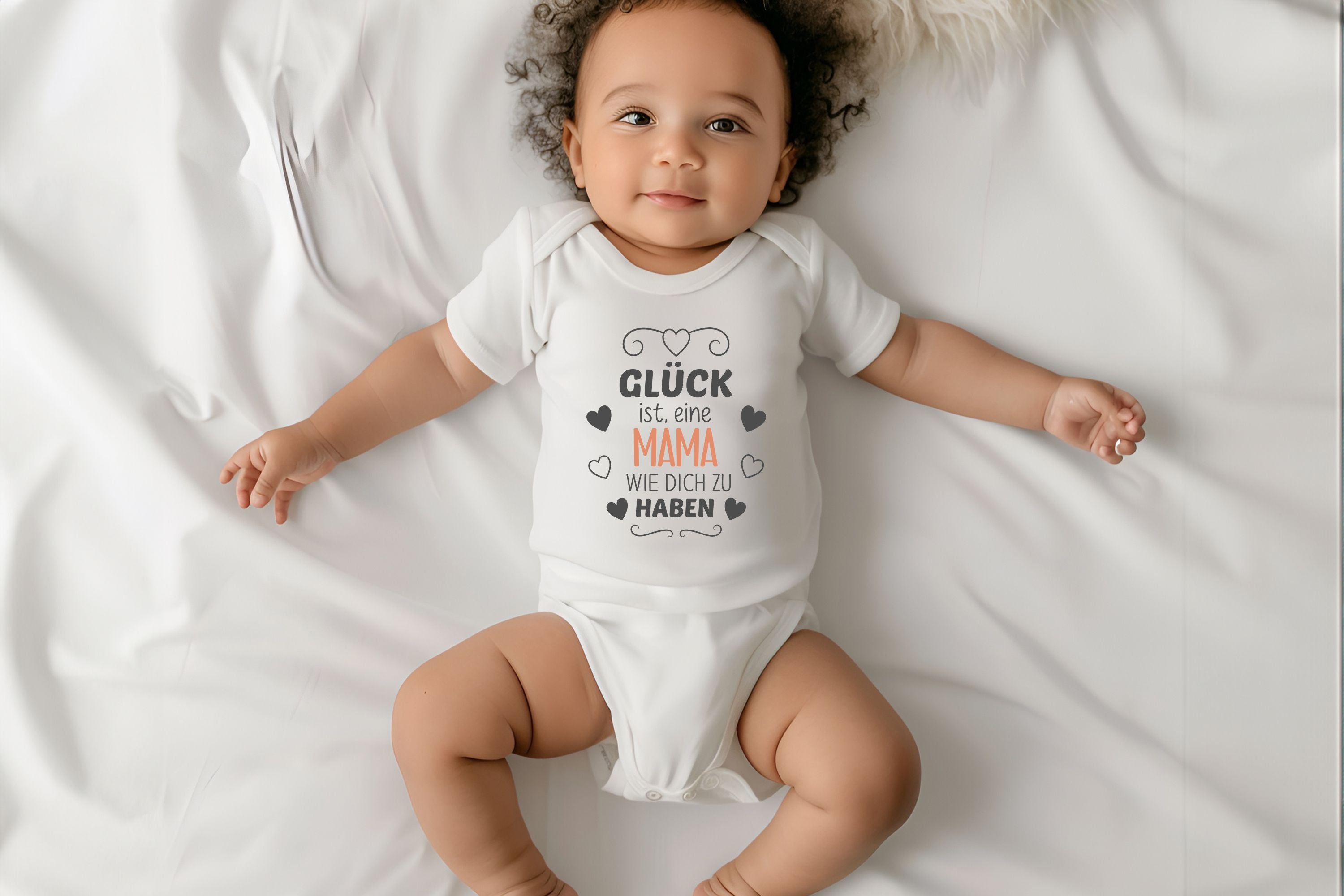 Baby Body Kurzarm "Glück dich als Mama zu haben"