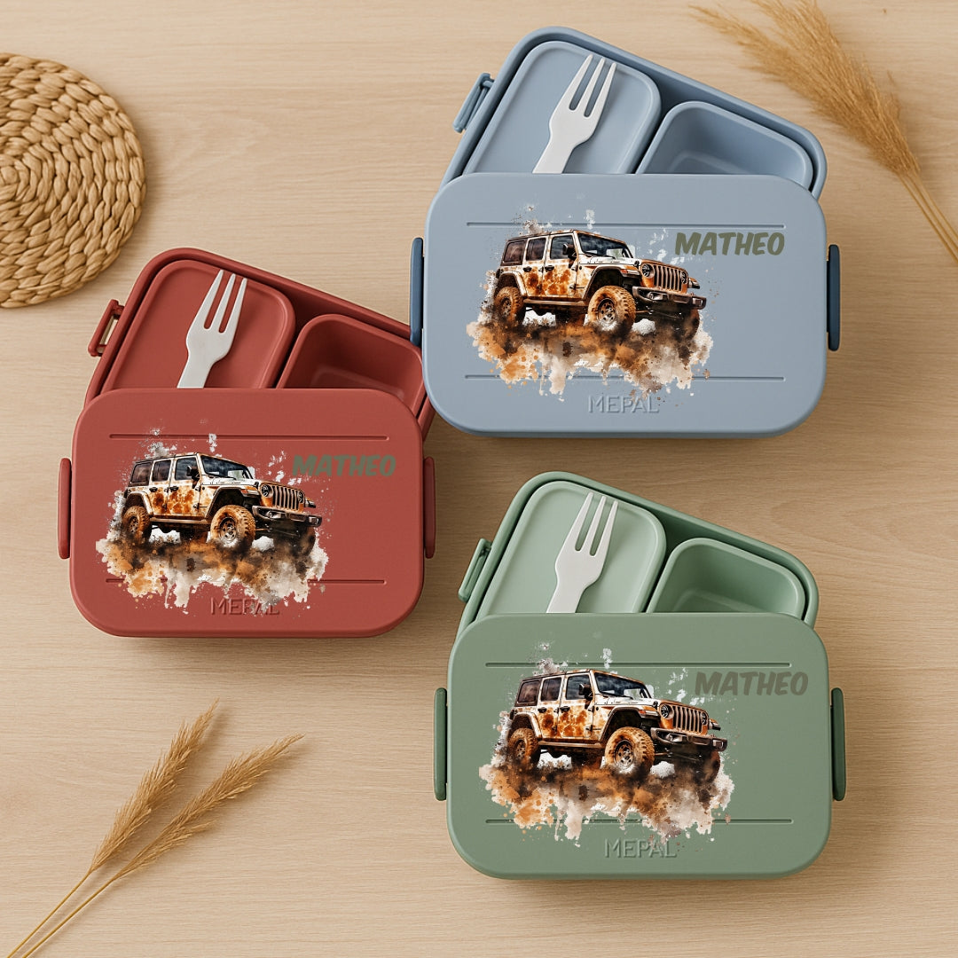 Vesperdose Mepal mit Auto Motiven