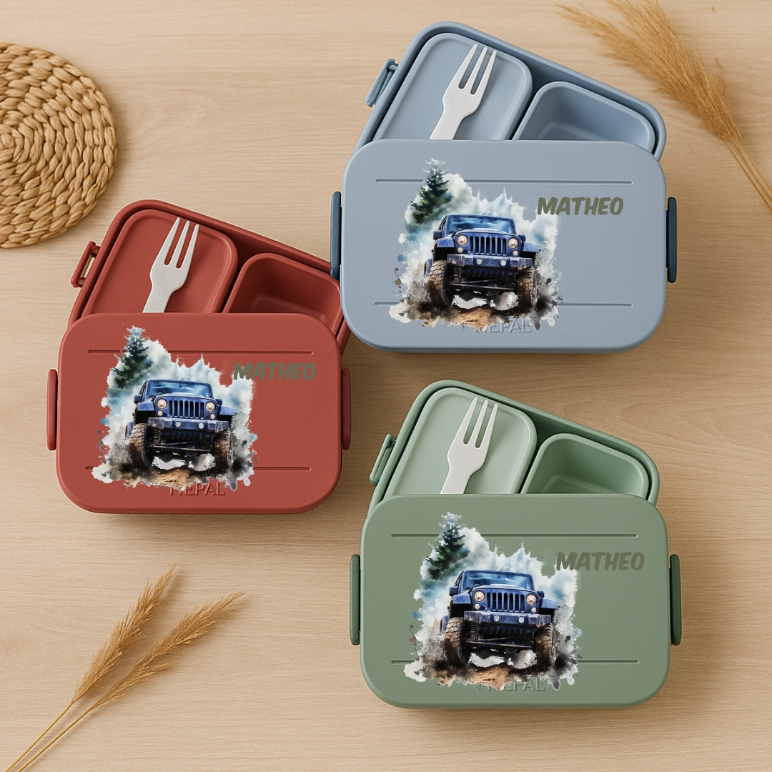 Vesperdose Mepal mit Auto Motiven