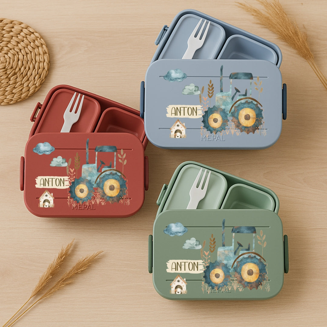 Brotdose Kinder Bauernhof – Lunchbox mit Name