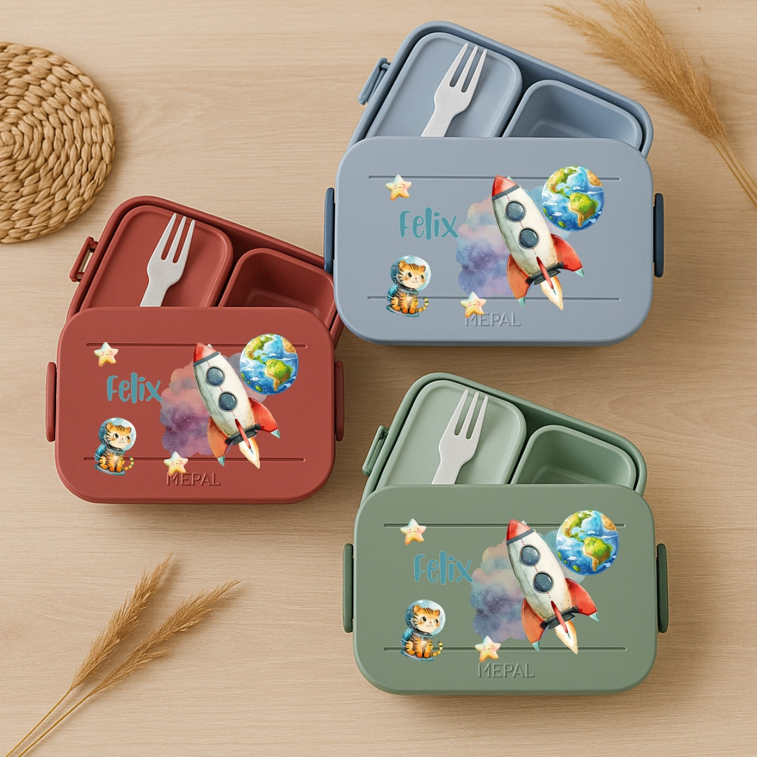 Lunchbox Mepal bento mit Weltall Motiven