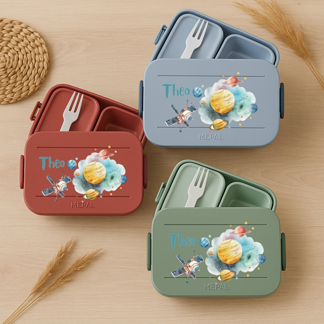 Lunchbox Mepal bento mit Weltall Motiven