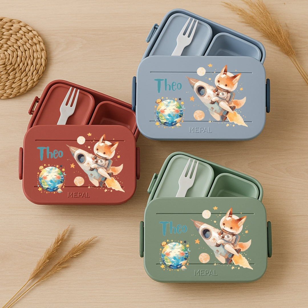 Lunchbox Mepal bento mit Weltall Motiven
