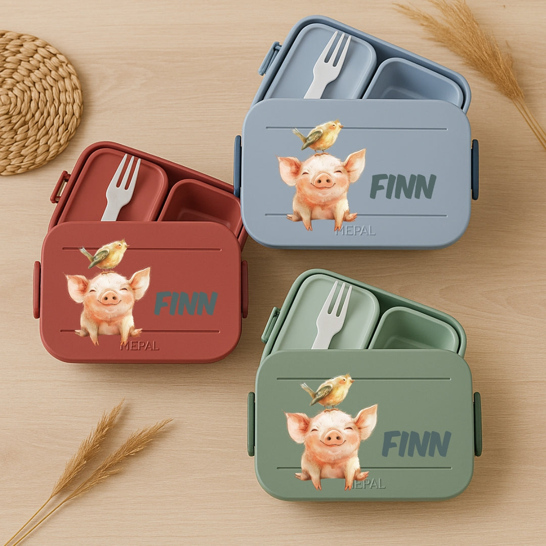 Brotdose mit Tier-Motiven