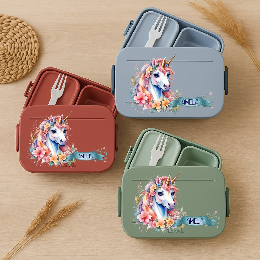 Vesperdose Mepal mit Einhorn Motiven