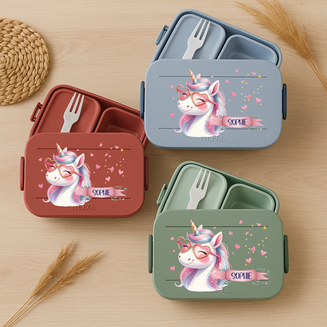 Vesperdose Mepal mit Einhorn Motiven