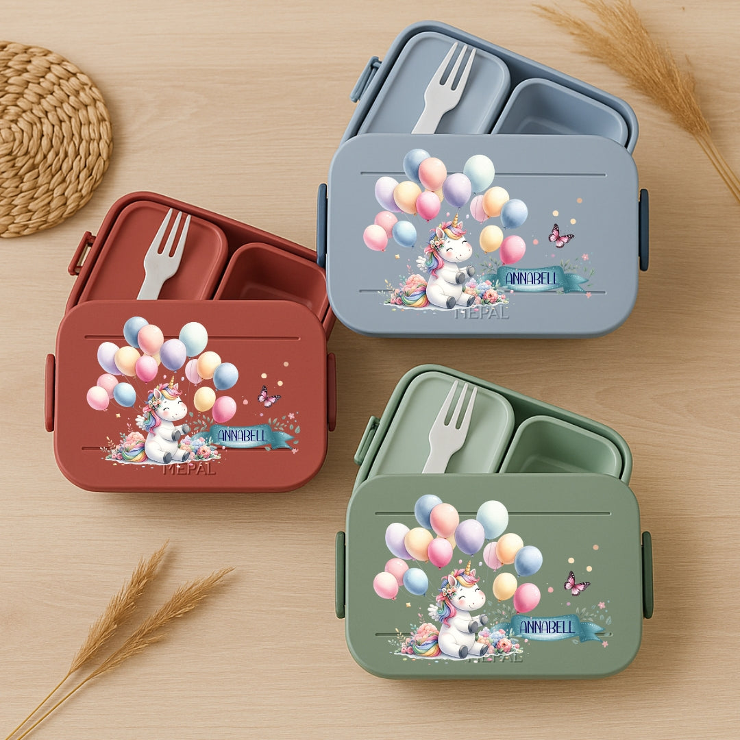 Vesperdose Mepal mit Einhorn Motiven