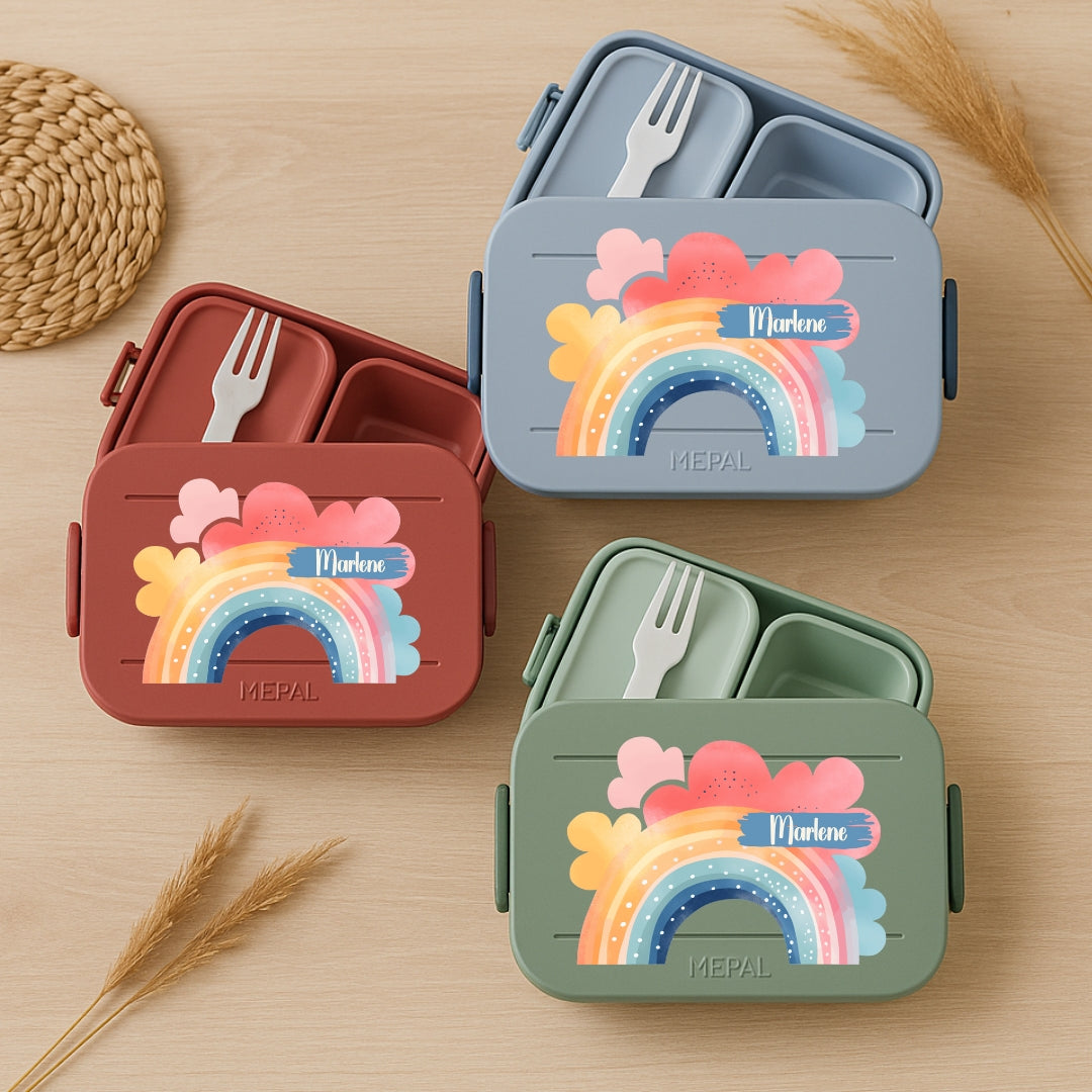 Brotbox Mepal Regenbogen Motive