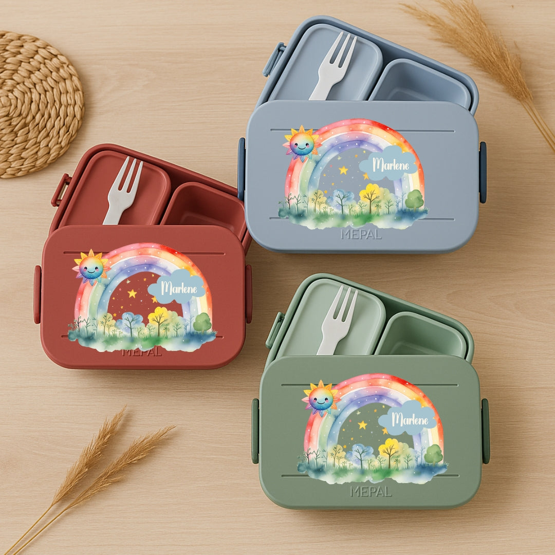 Brotbox Mepal Regenbogen Motive