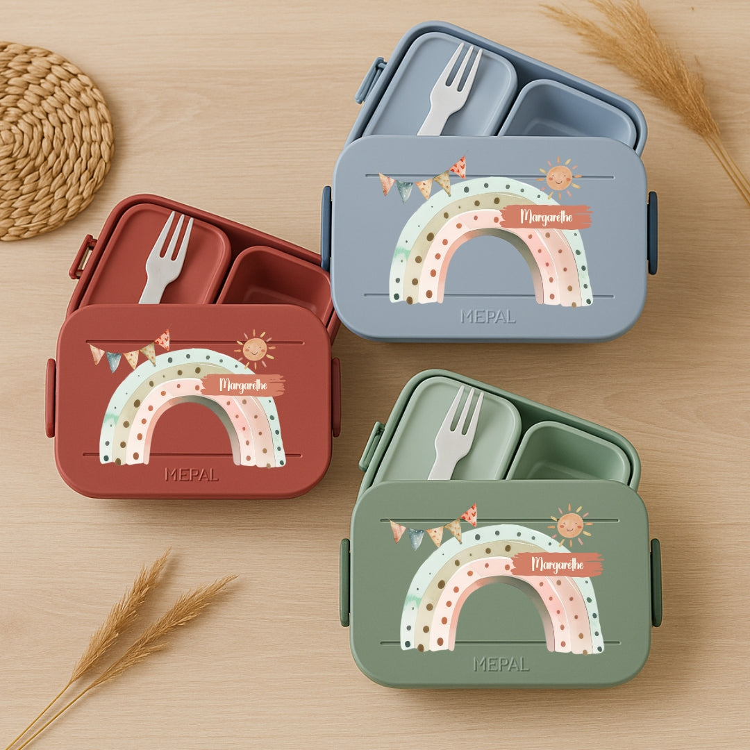 Brotbox Mepal Regenbogen Motive
