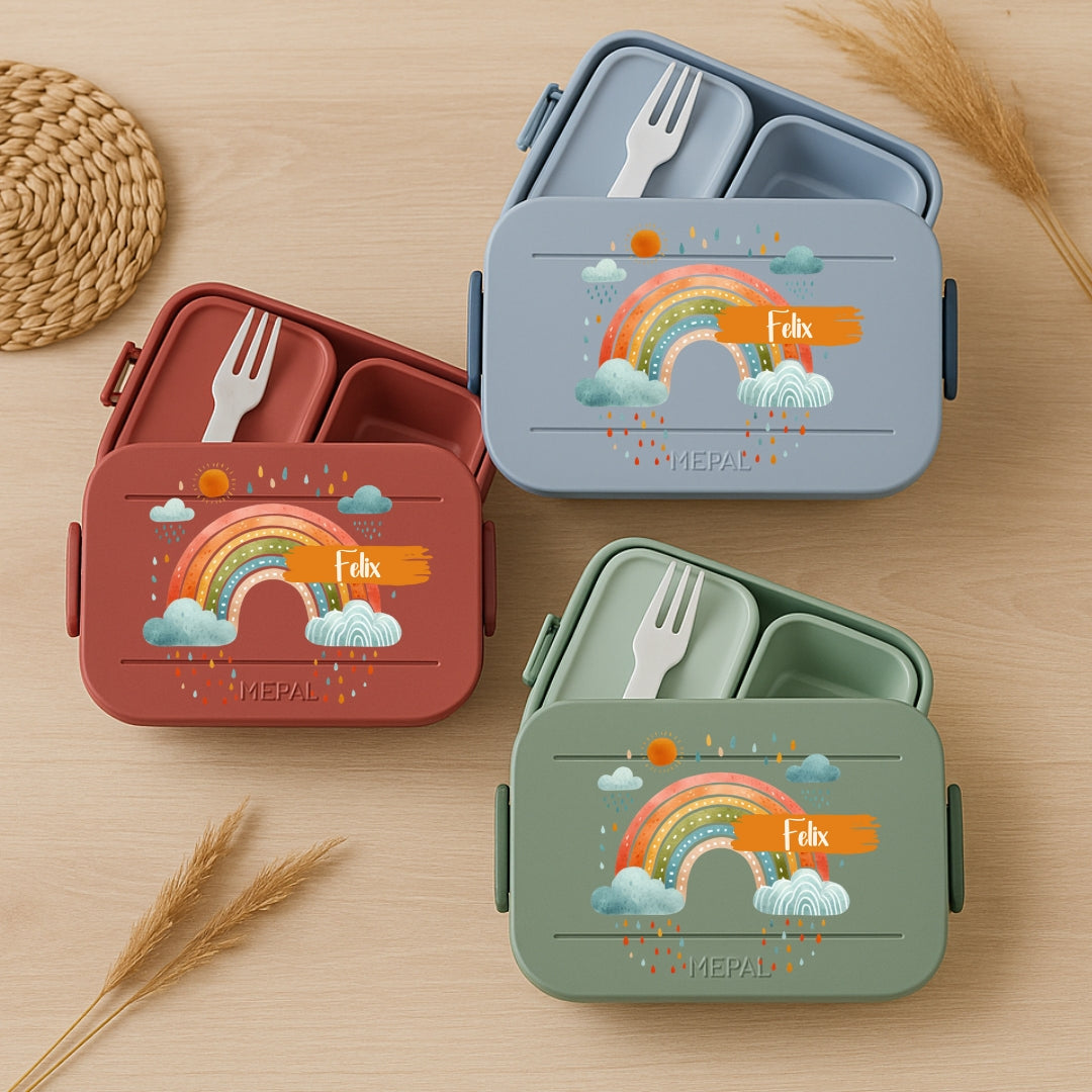 Brotbox Mepal Regenbogen Motive