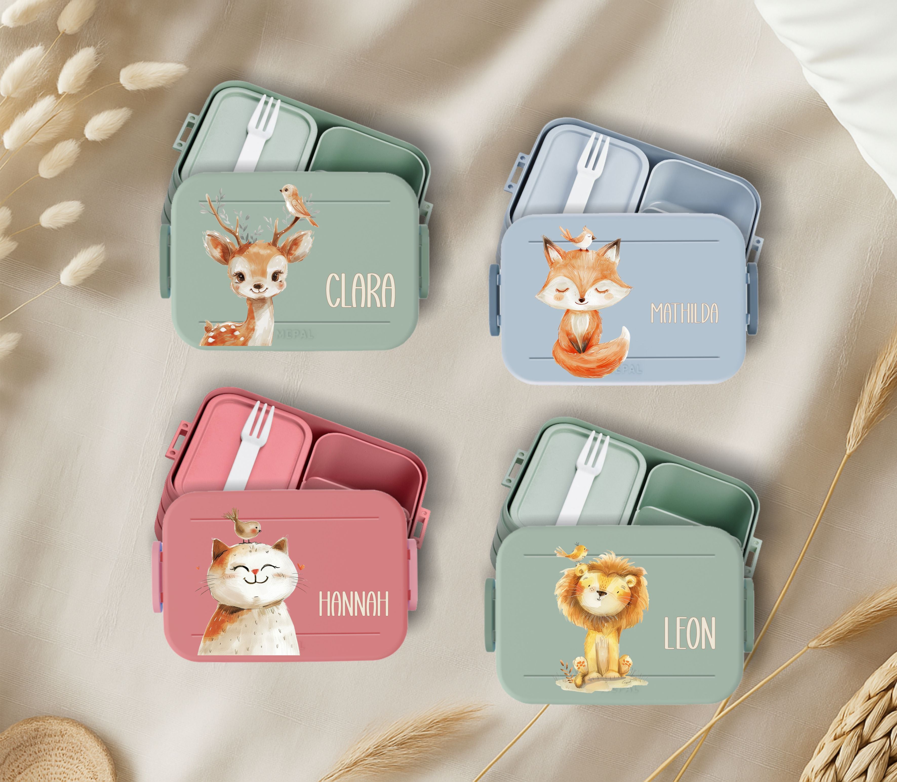 wolga kreativ personalisierte brotdose lunchbox kinder