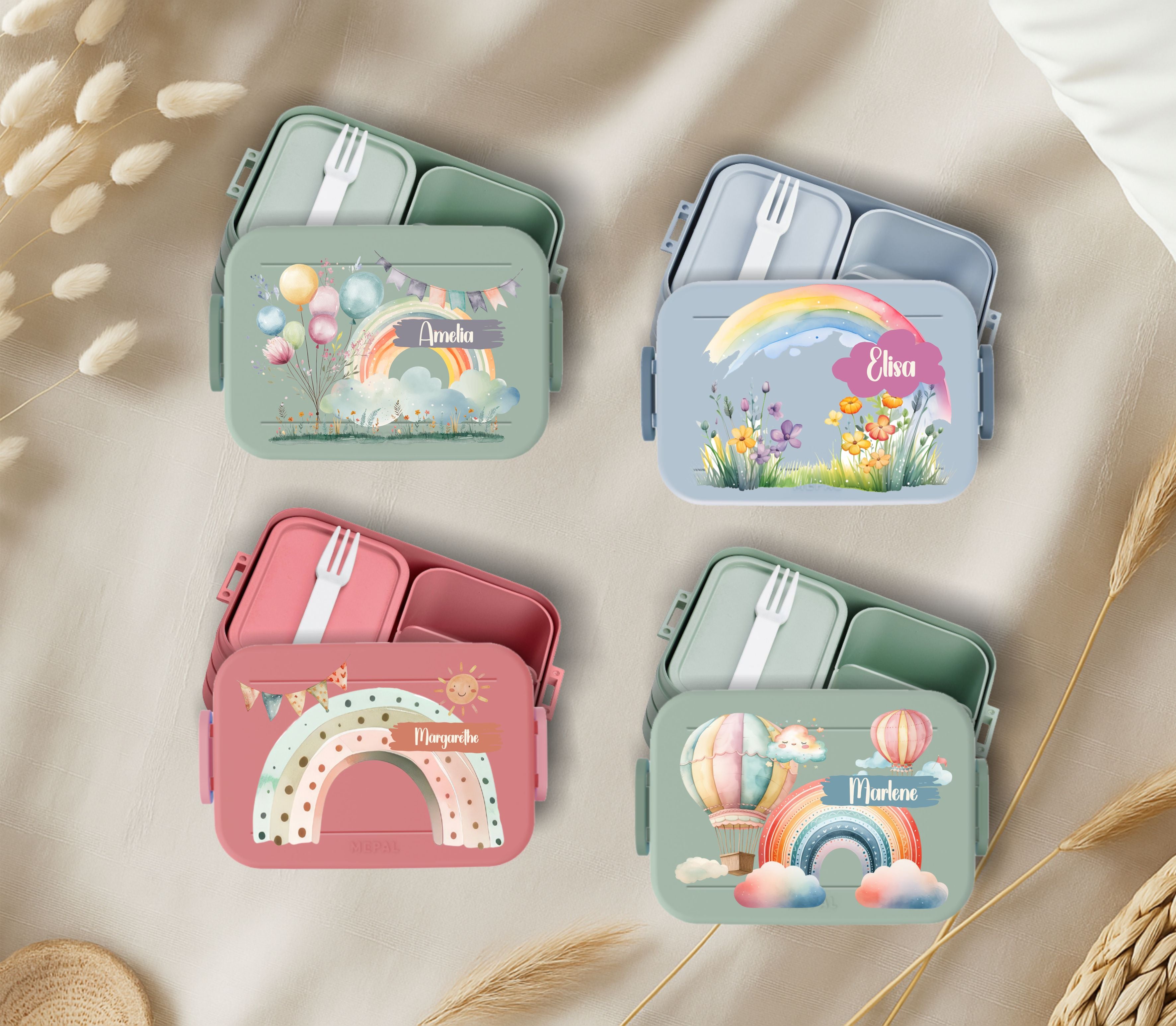 Brotbox Mepal Regenbogen Motive