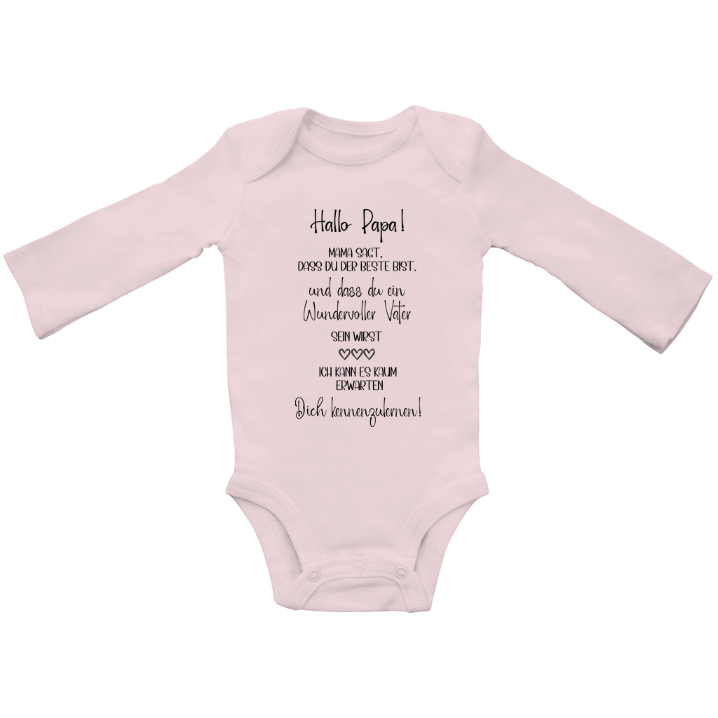 Baby Body Langarm "Du wirst Papa"