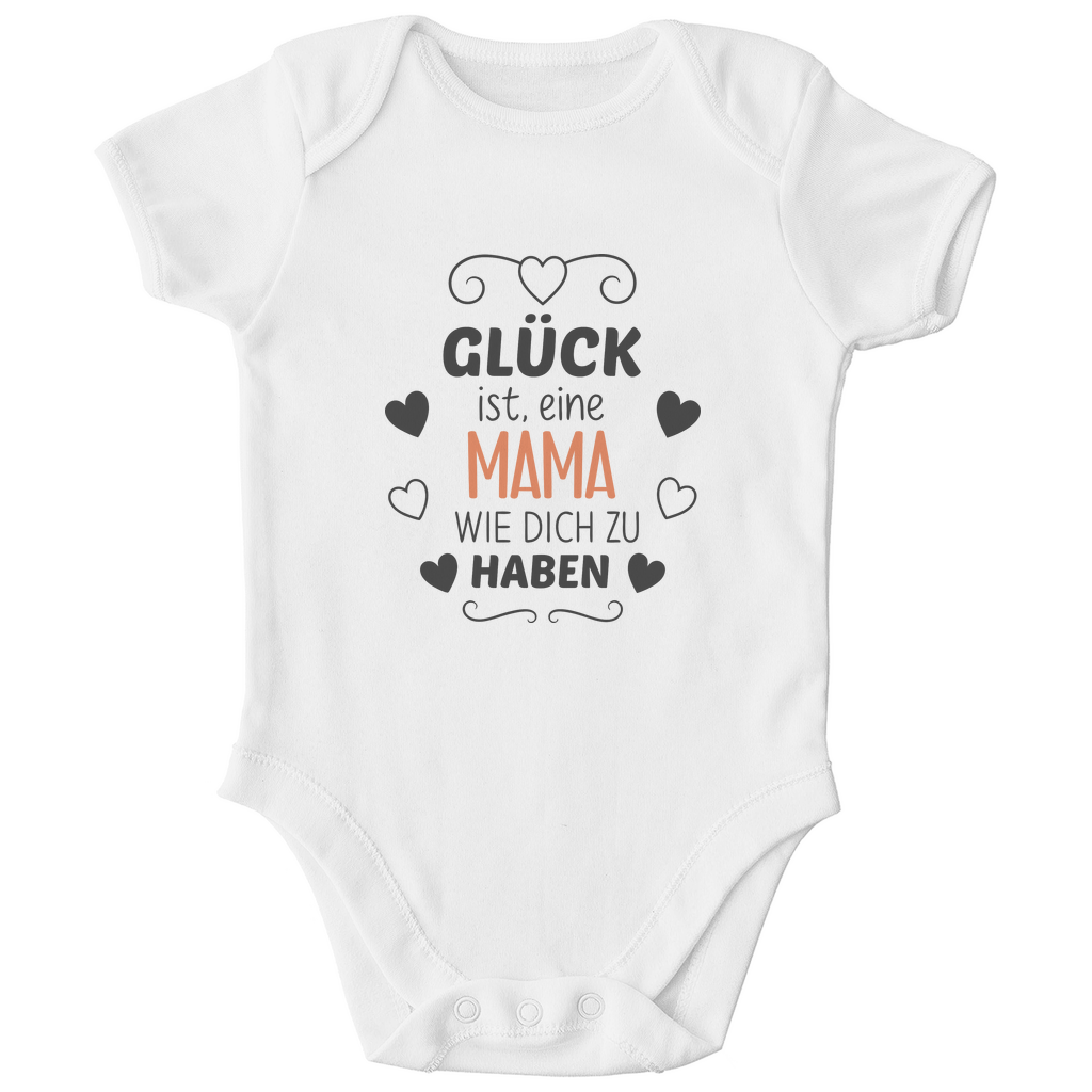 Baby Body Kurzarm "Glück dich als Mama zu haben"