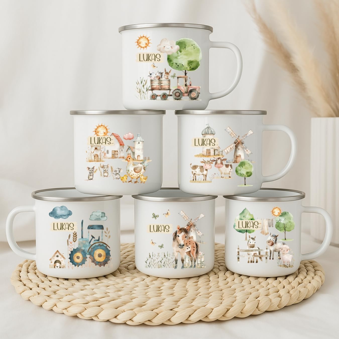 emaille-tasse-traktor-mit-namen-kind-personalisiert

