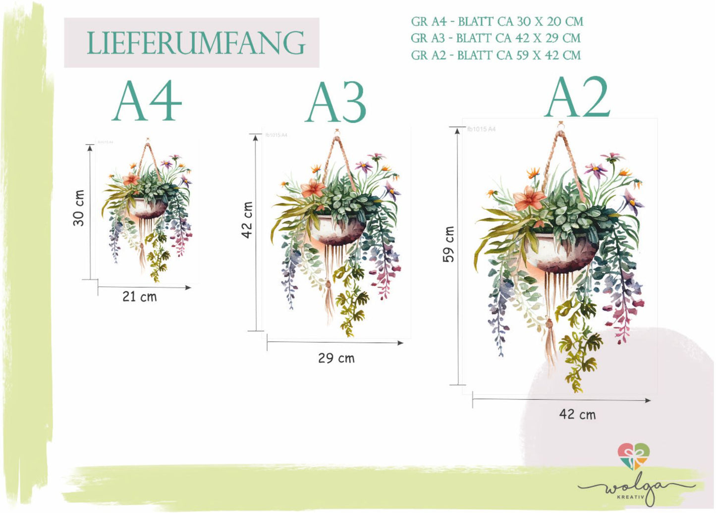 Fensterdeko Hängeblumen