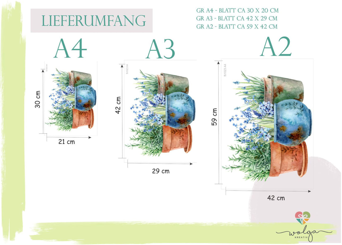 Fensterbild Blumen im Topf