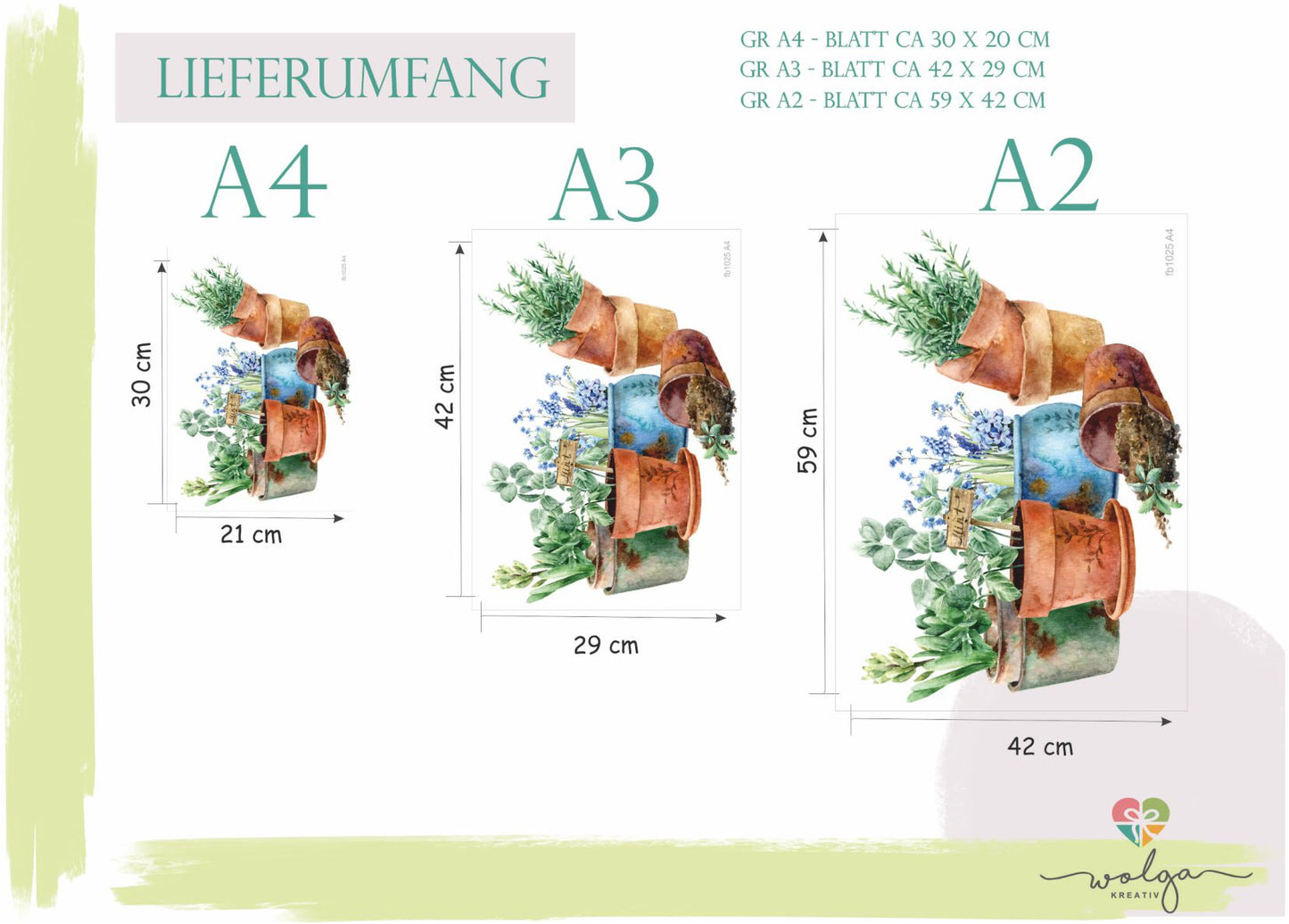 Fensteraufkleber Küchenkräuter