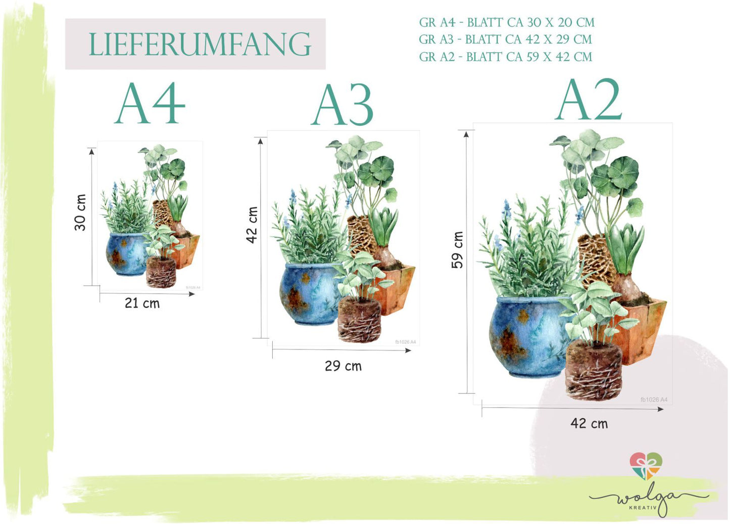 Fensteraufkleber Kräuter im Topf