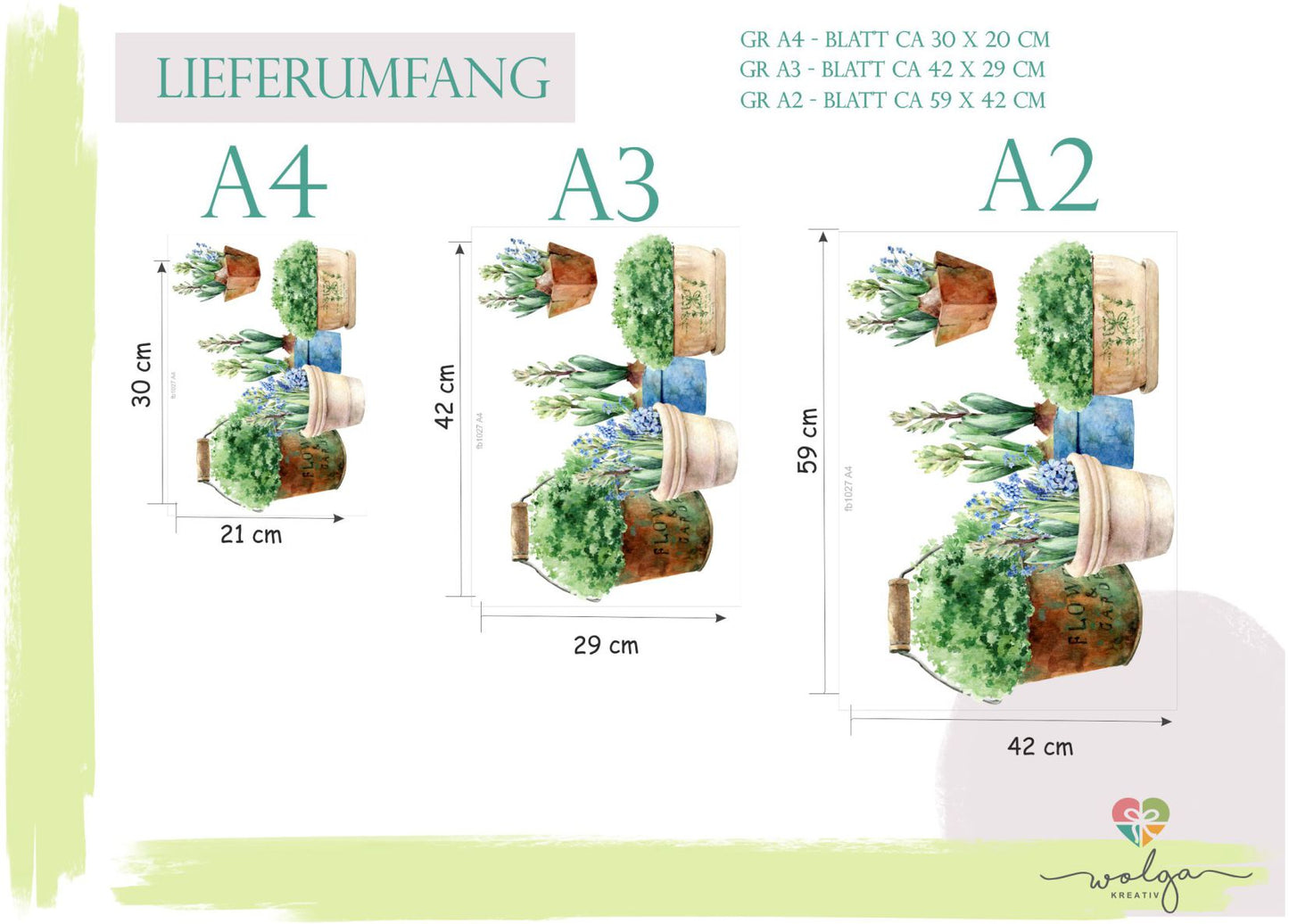 Fensterdeko Kräuter im Topf