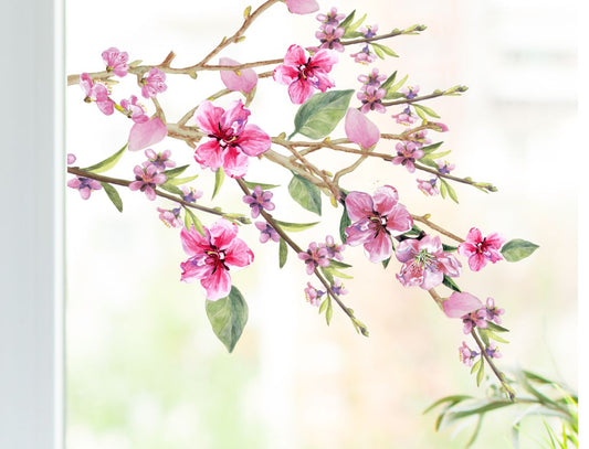 fenstersticker blumen frühling fensterbild wolga-kreativ