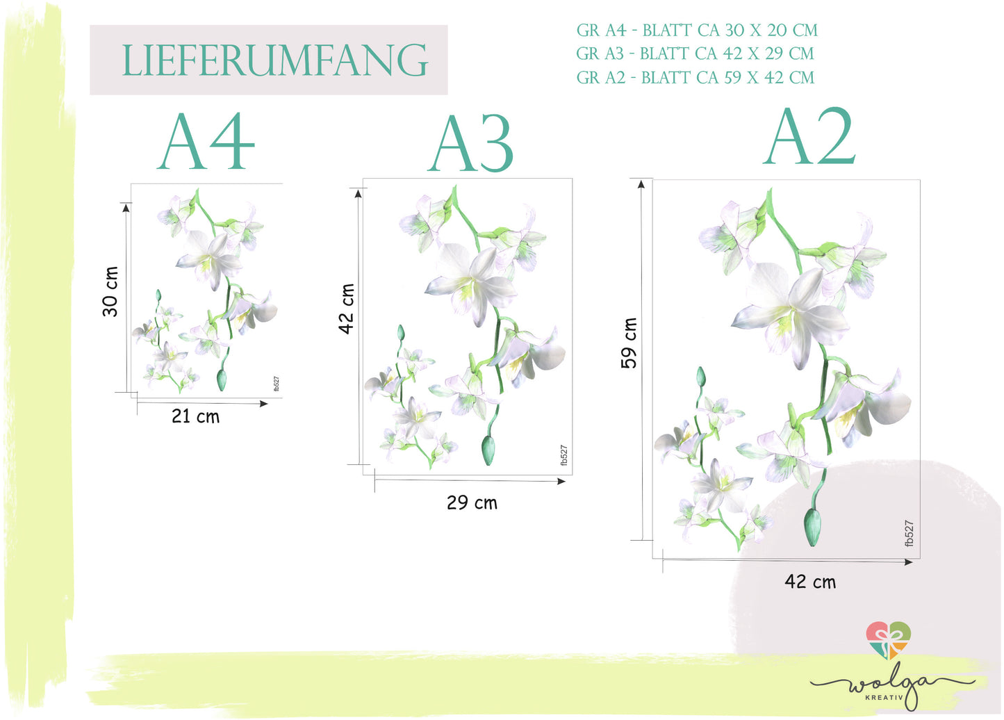 Fensterbild Lillienzweig