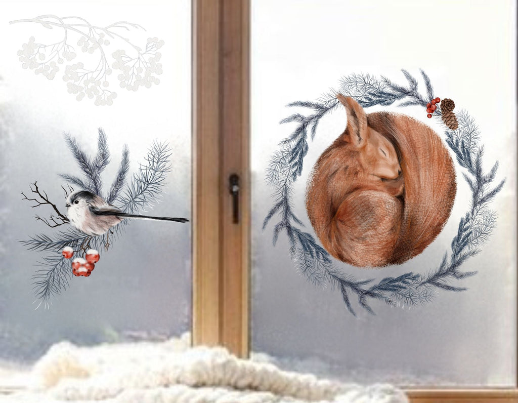 fensterbild fenstersticker fensteraufkleber winter advent wolga-kreativ