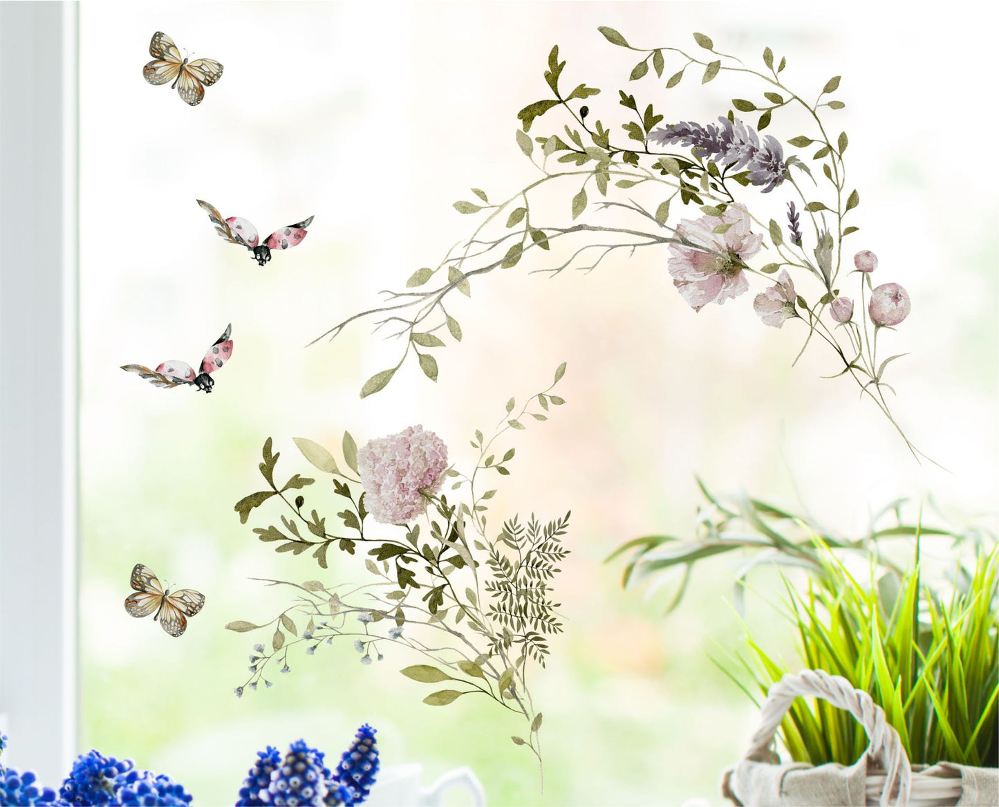 fensterdeko frühling blumen wolga-kreativ