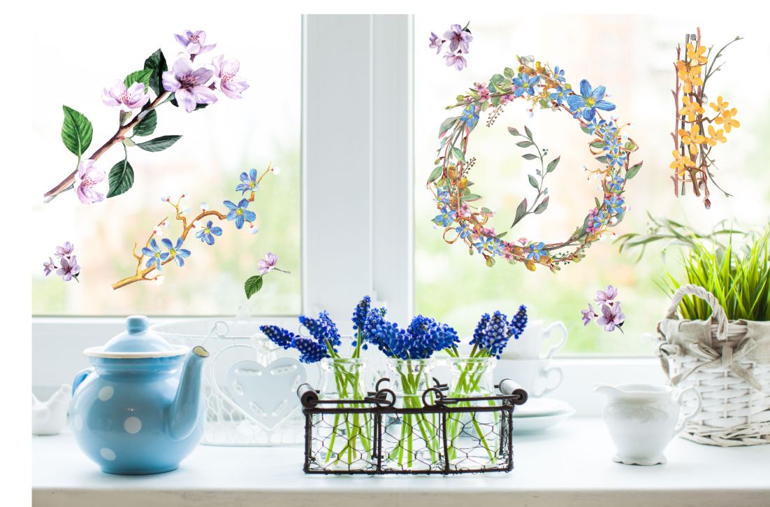 fensterbilsd blumen fenstersticker wolga-kreativ