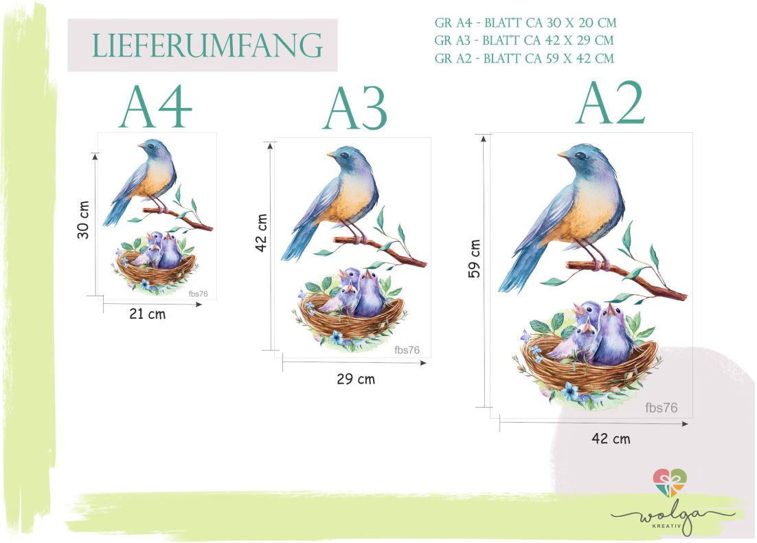 Fensterbild Vogel am Ast