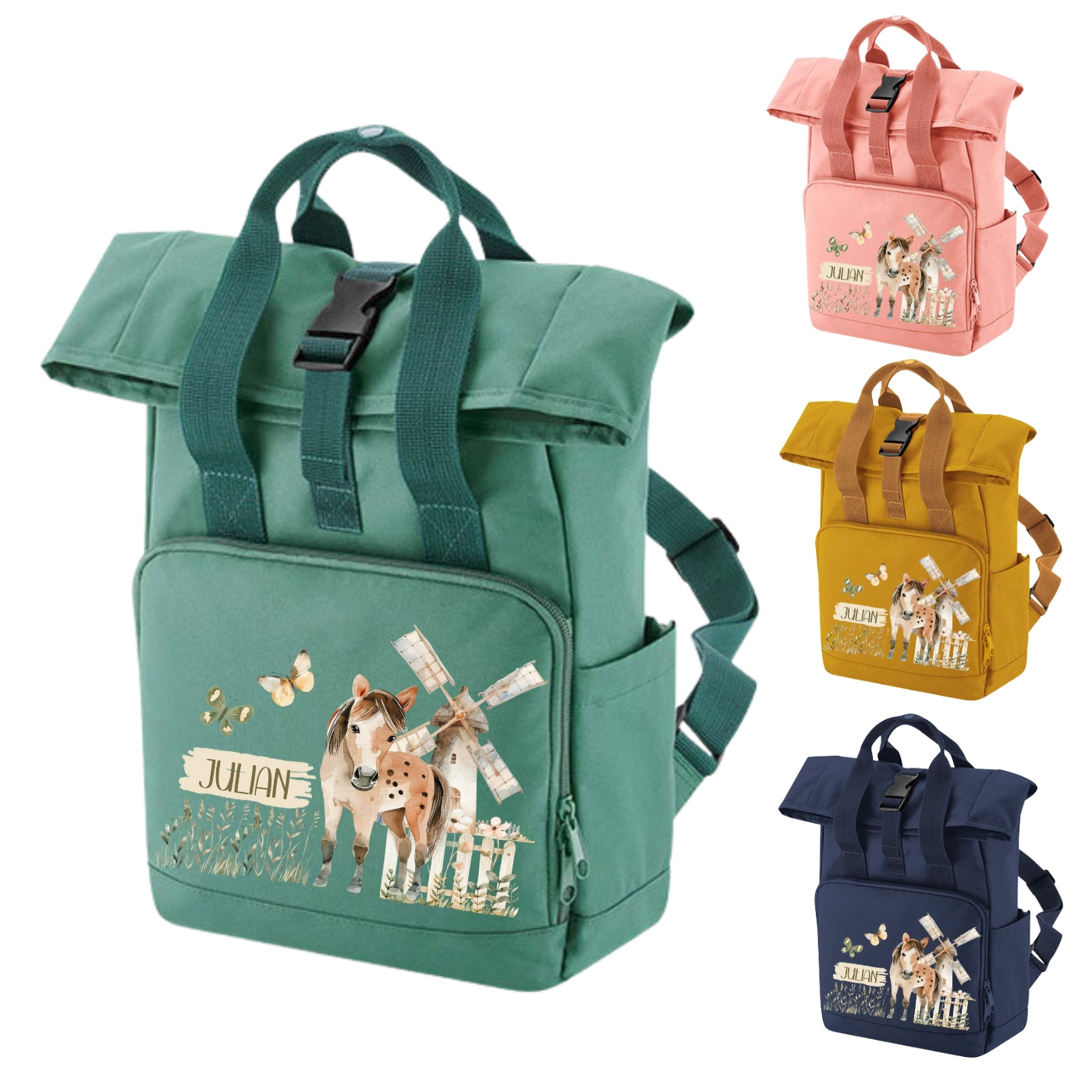 Kinderrucksack Bauernhof Motive personalisiert