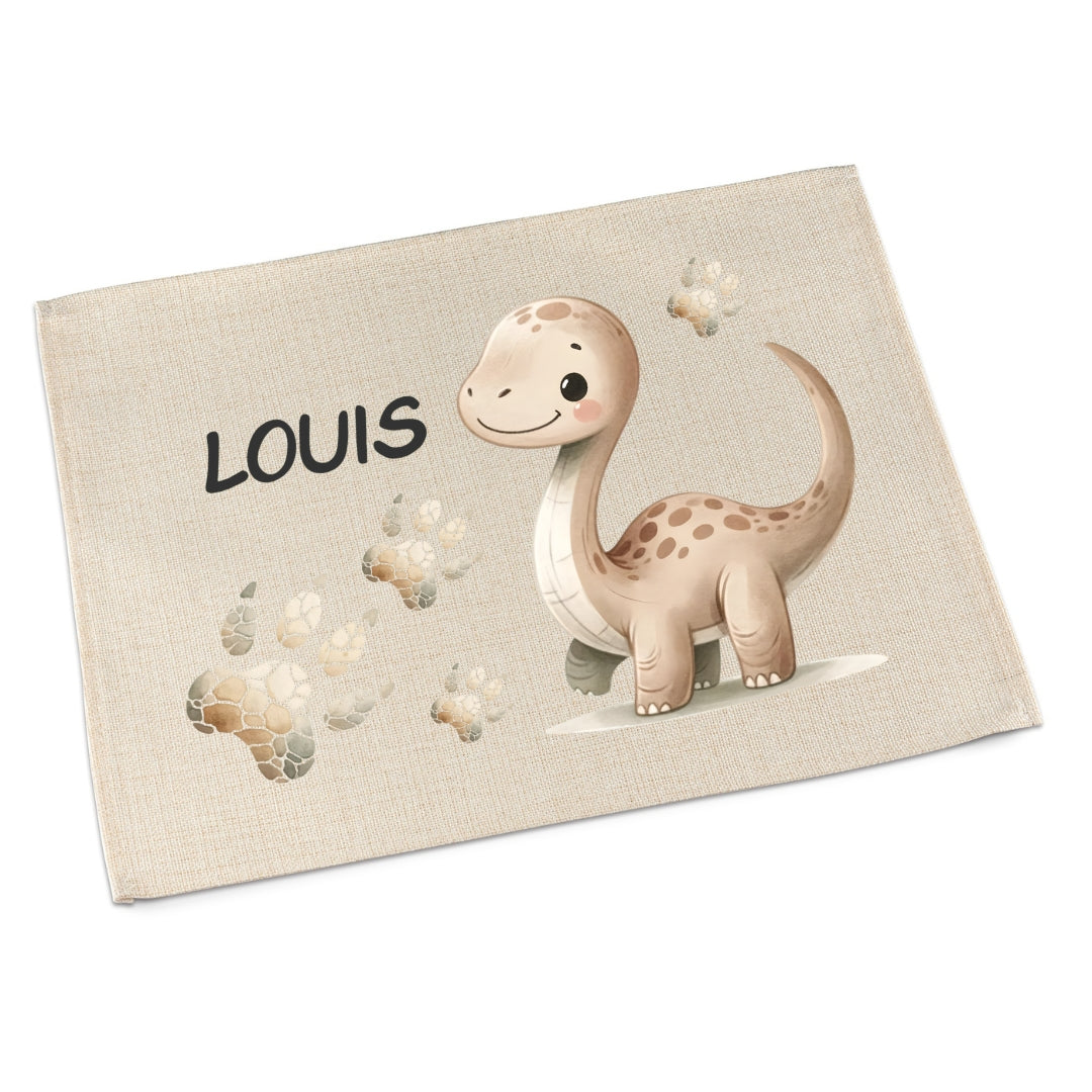 Tischset Dino – Platzdeckchen Kinder personalisiert, waschbar