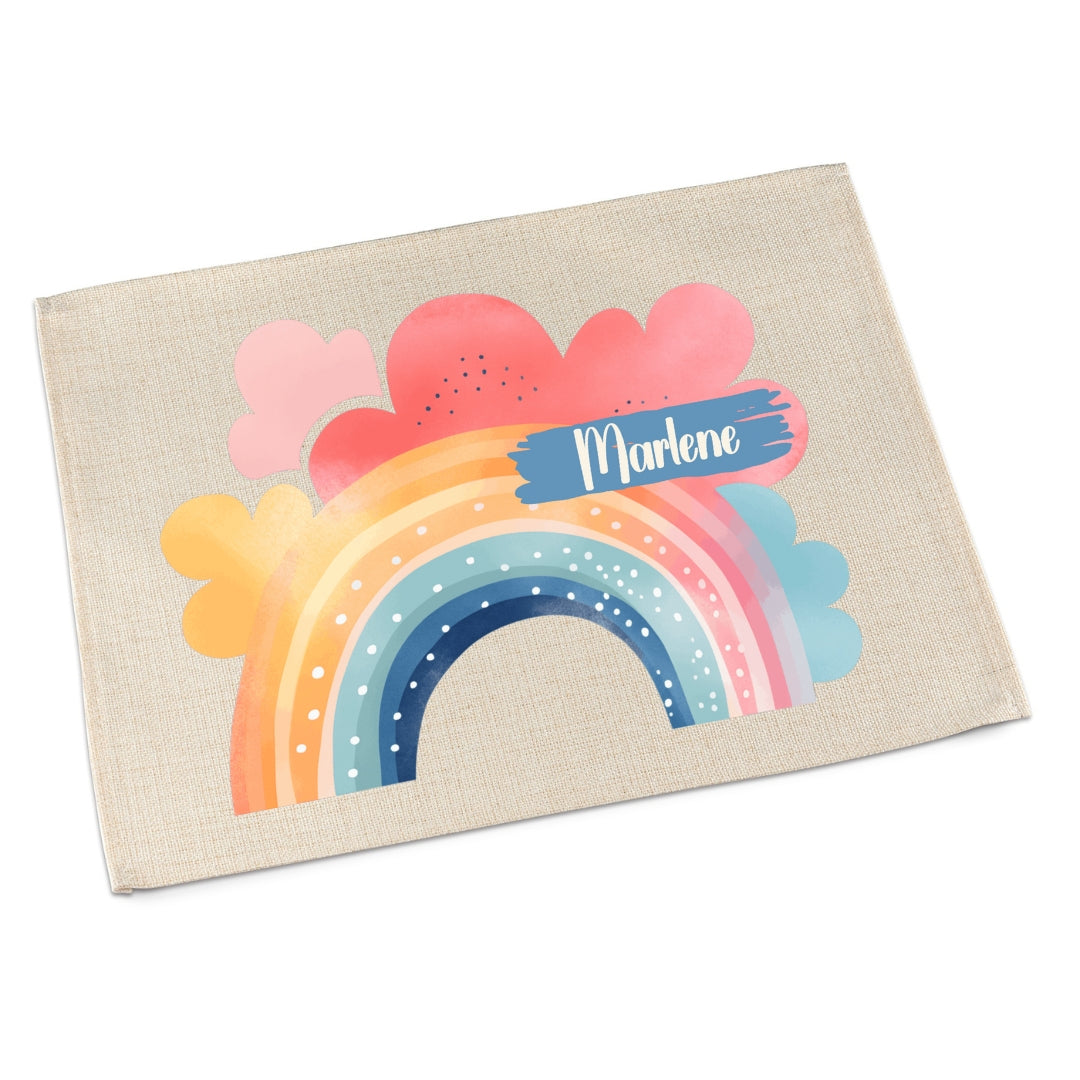 Tischset Regenbogen – Platzdeckchen für Kinder