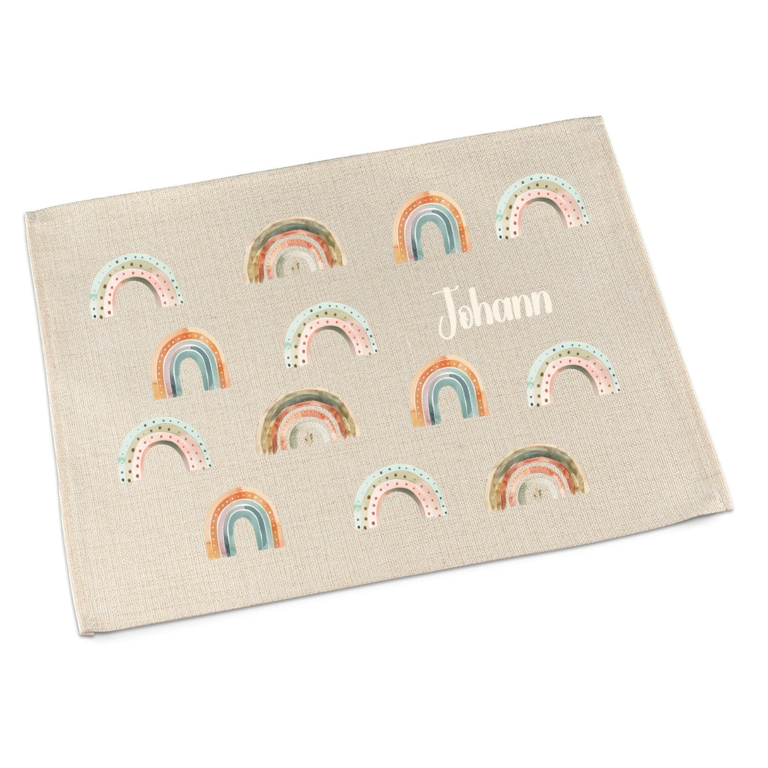 Tischset Regenbogen – Platzdeckchen für Kinder